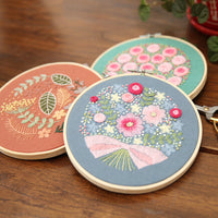 DIY Ribbon Embroidery Kit with Floral Patterns for Adults