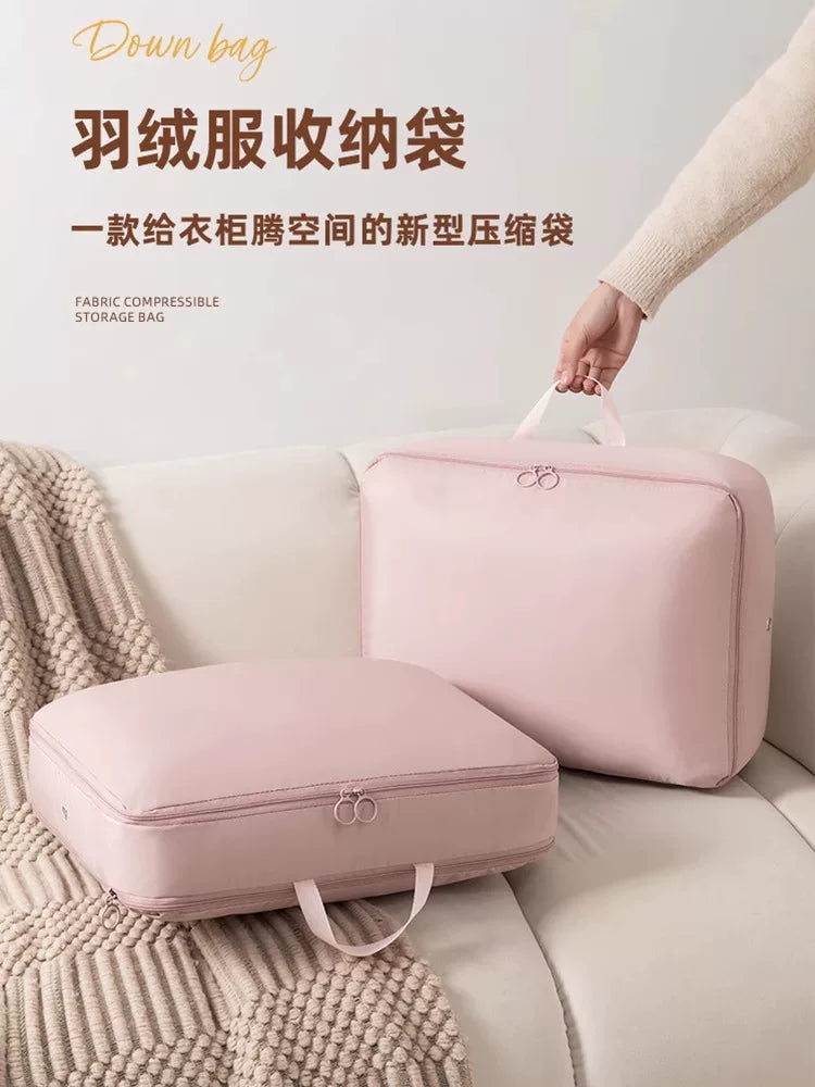 Portable Down Jacket Storage Bag for Travel and Home Organization