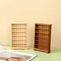 1:12 Dollhouse Miniature 6-Tier Bookshelf Display Shelf Storage Rack Furniture Model