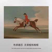 European Vintage Equestrian Art Print Canvas for Office Home Wall Decor