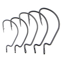 Wide Gap Worm Hooks for Texas Rig Fishing Soft Baits