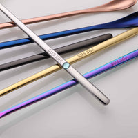 Japanese Style 304 Stainless Steel Long Handle Bar Spoon for Cocktails, Ice Cream, and Desserts