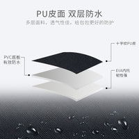 PU Leather Fishing Tackle Storage Bag Waterproof Multi-functional Fishing Tool Box for Hooks and Lines