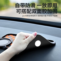 Car Dashboard Anti-Slip Mat with Phone Holder and Parking Number Plate, Silicone Organizer Pad for Vehicle Console