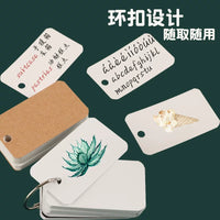 Mini Portable Ring-Bound Notebook Set for Notes, DIY Cards, and Study