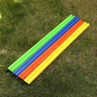 Soccer Training Agility Poles with Ground Spike - 1.5m Two-Section
