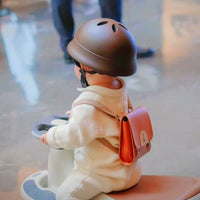 Kids' Adjustable Safety Helmet for Electric Scooters & Bikes, Toddler Half-Face Protective Gear with Bear Ears