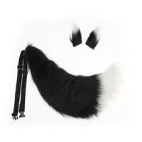 Handmade Faux Fur Animal Tail Cosplay Accessory - Fox and Wolf Styles
