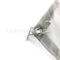Portable Stainless Steel Folding Fire Pit Mesh for Outdoor Camping Bonfire & BBQ