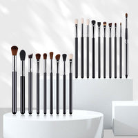 19-Piece Eye Makeup Brush Set with Optional Travel Bag
