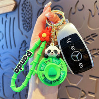 Lucky Panda Spinner Keychain for Bags and Gifts