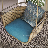 Outdoor Woven Rope Swing Chair for Garden Patio Villa Hotel
