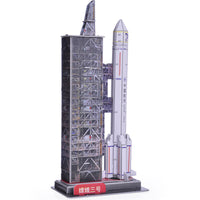 DIY Chinese Aerospace Model 3D Puzzle for Kids - Lunar Base and Space Satellite Paper Craft