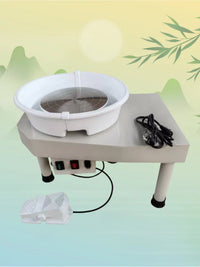 Electric Pottery Wheel Machine for Ceramic Art and Craft, Stepless Speed Control, Professional Clay Throwing