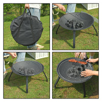 Outdoor Charcoal BBQ Grill for Home Patio Gatherings and Camping