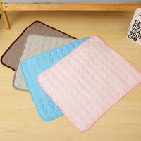 Summer Pet Cooling Mat for Dogs and Cats, Ice Silk Pad for Heat Dissipation