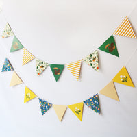 Small Triangle Paper Flags for Kindergarten Festival Decoration Outdoor Children's Party Bunting Banner