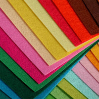 Self-Adhesive Colored Felt Fabric Sheets for Craft and Decoration, 1-5mm Thick Non-Woven Needle-Punched Material