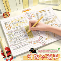 American Splatter Animal B5 Loose-Leaf Notebook for Students, Detachable Ring Coil, Thickened A5 Diary
