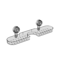 Faucet Storage Rack with Suction Cup for Bathroom, Detachable Wall-Mounted Drainer Shelf