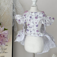 Pet Princess Dress Purple Blueberry Sweet Puffy Skirt for Small Dogs and Cats