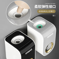 Automatic Wall-Mounted Toothpaste Dispenser Set with Press-Type Squeezer for Home Bathroom