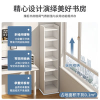 Slim Home Bookshelf Corner Storage Rack for Small Spaces