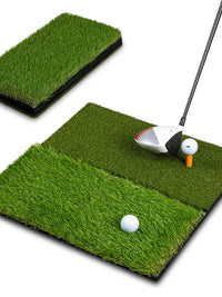 Golf Hitting Mat for Indoor Practice and Swing Training, Non-Slip & Wear-Resistant