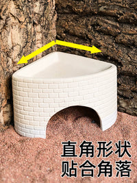 Reptile Hideout and Humidifying Cave for Lizards, Spiders, and Snakes