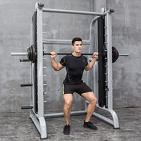 Home Gym Smith Machine with Squat Rack and Bench Press for Comprehensive Strength Training
