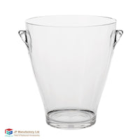 Clear Plastic Ice Bucket with Handles for Parties, Bars, and Restaurants