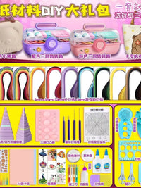 36-Color Quilling Paper Strips Set with Tools and Storage Box for Students