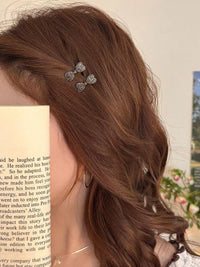 Elegant Rhinestone Bow Hair Clips for Women, Small Side Bangs Hairpins, Fashion Hair Accessories