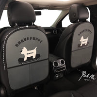 Car Seat Back Organizer with Kick Mat and Storage Pockets for Kids