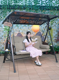Outdoor Patio Dual-Purpose Swing Chair for Villa Balcony Garden