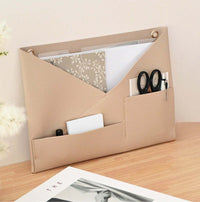 Japanese Style Wall-Mounted Storage Bag for Documents, Letters, Magazines & Small Items