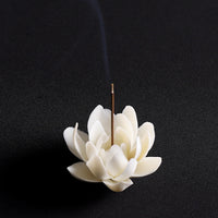 Ceramic Flower Incense Holder Stick Burner Ornament