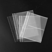 Clear 2-Pocket Mushroom Hole Photo Album Pages for 3-inch and 3.5-inch Cards