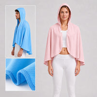 Cooling Sun Protection Cape Hooded Shawl for Outdoor Beach Travel