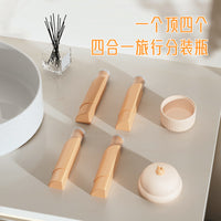 4-in-1 Travel Dispenser Bottle Set for Lotion Shampoo Shower Gel