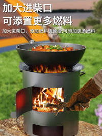 Portable Wood Burning Stove for Outdoor Camping and Home Use