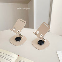 Adjustable Rotating Metal Phone and Tablet Stand for Desk