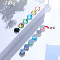 DIY Mosaic Glass Beads Craft Kit - Translucent Flat and Round Beads for Jewelry Making
