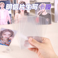 20 Mil Thick Clear CPP Postcard Photo Sleeves Self-Adhesive Bags for Collectibles