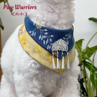 Pet Bandana Scarf Collar Bow Tie for Dogs - Palace Style Trendy Autumn/Winter Accessory