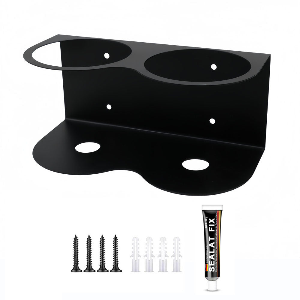 Wall-Mounted Spray Bottle Holder Heavy-Duty Metal Storage Rack for Garage & Workshop