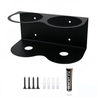 Wall-Mounted Spray Bottle Holder Heavy-Duty Metal Storage Rack for Garage & Workshop