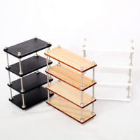 Dollhouse Miniature Multi-Layer Wooden Shelf Bookcase European Style Furniture Living Room Scene Decor