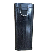Slim Pedal Bin for Kitchen, Bathroom, Office - 10L Rectangular Wastebasket with Lid