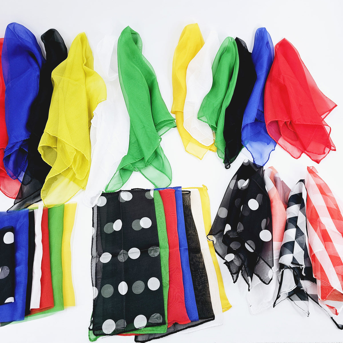 Magician's Chiffon Silk Scarf for Stage Magic Tricks and Performances